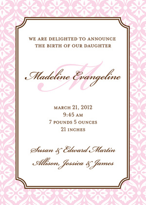 Elegant Baby Boy Shower Invitations