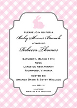 Peeking Cute Little Bunny Invitation