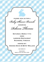 Blue Chevron Pattern Photo Announcements