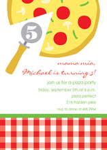 Mama Mia Pizza Party Invitations