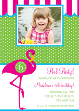 Watercolor Flamingo Lovers Invitations