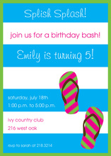 Cute Kids Suits Pool Invitations