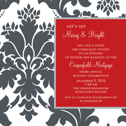 Feminine Holiday Invitation