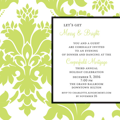 Holiday Flourish Invitation