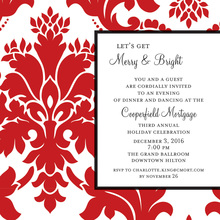 Holiday Flourish Invitation