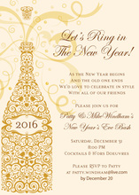 New Year's Eve Cocktails Invitation