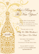 New Year Placesetting Invitation