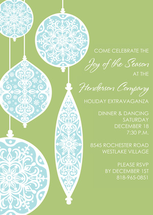 Ornamental Patterns Invitation