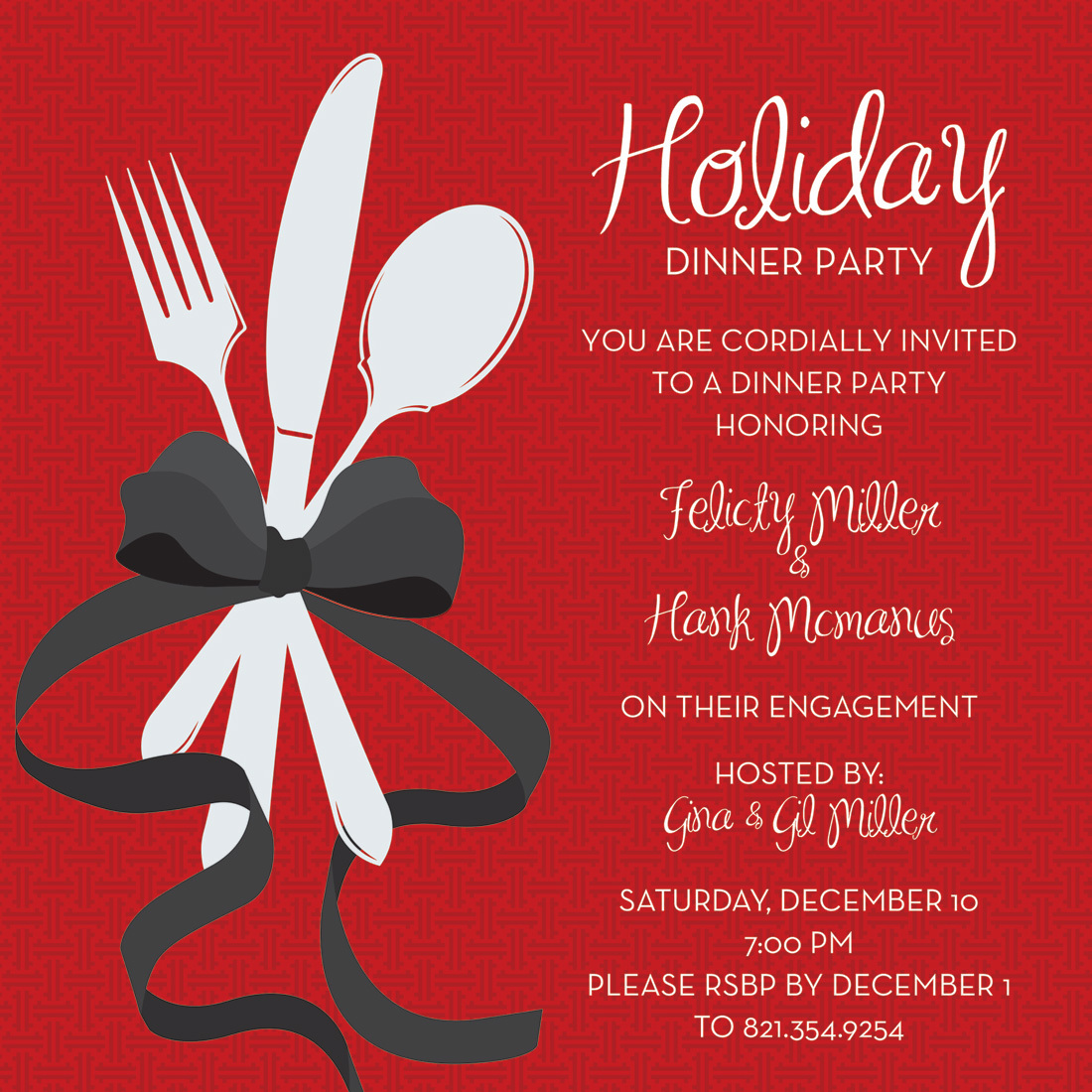 Holiday Dinner Invitations