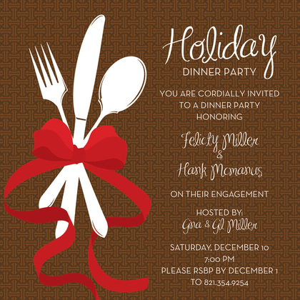 Special Holiday Dinner Invitation