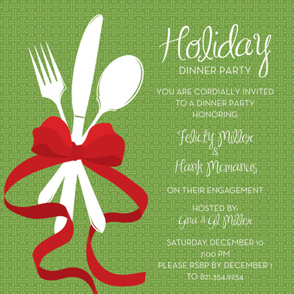 Special Holiday Dinner Invitation