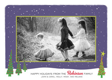 Night Scene Silent Night Photo Cards