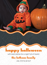 Halloween Circle Dots Photo Cards