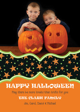 Halloween Plaid Photo Cards