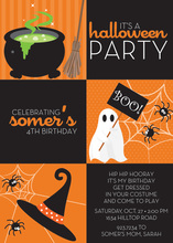 Three Halloween Symbols Invitation