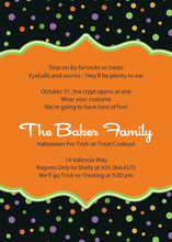 Stylish Spider Web Halloween Invitations