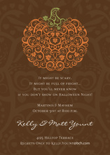 Viney Pumpkin Invitations