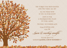 Falling Leaves Invitation