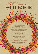 Sophisticated Fall Glory Border Invitation