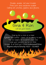 Ghoulish Drinks Invitation