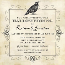 Frightfully Scary Skull Halloween Invitations