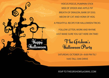 Halloween House Invitation