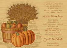 Wheat Harvest Autumn Invitations