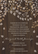 Fall Leaves Party Lights Invitations