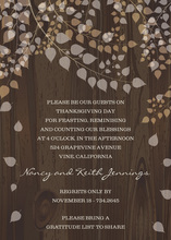 Sophisticated Fall Glory Border Invitation