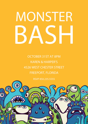 Monster Bash Invitations