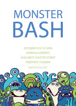 Our Little Monster Birthday Invitations