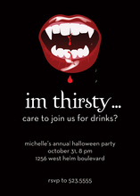 Sassy Vampire Lips Invitation