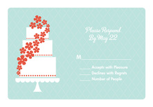 Summer Floral Cake RSVP Cards