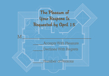 Sea Floor Plan RSVP Cards