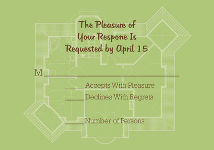 Sunshine Floor Plan RSVP Cards