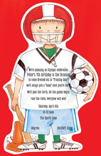 Stitched Sports Invitation