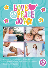 Modern Love Peace Joy Photo Cards