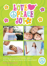 Unique Love Peace Joy Photo Cards