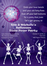 Fantastic Four Skeleton Dance Halloween Invitations