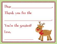 Christmas Friends Fill-in Thank You Cards