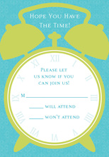 Time For Teal RSVP Cards