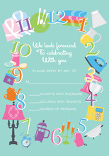 Around The Clock Icons RSVP Cards