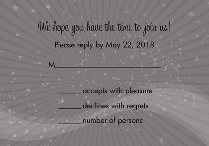 Taupe Vortex RSVP Cards