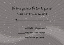 Gray Vortex RSVP Cards