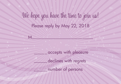 Berry Vortex RSVP Cards