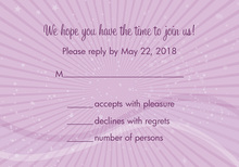 Lavender Vortex RSVP Cards