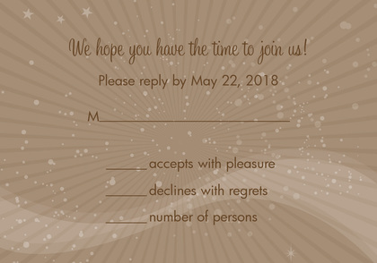 Gray Vortex RSVP Cards