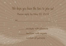 Taupe Vortex RSVP Cards