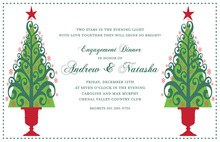 Dualing Trees Holiday Invitation