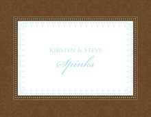 Damask Rehearsal Dinner Thank You Cards